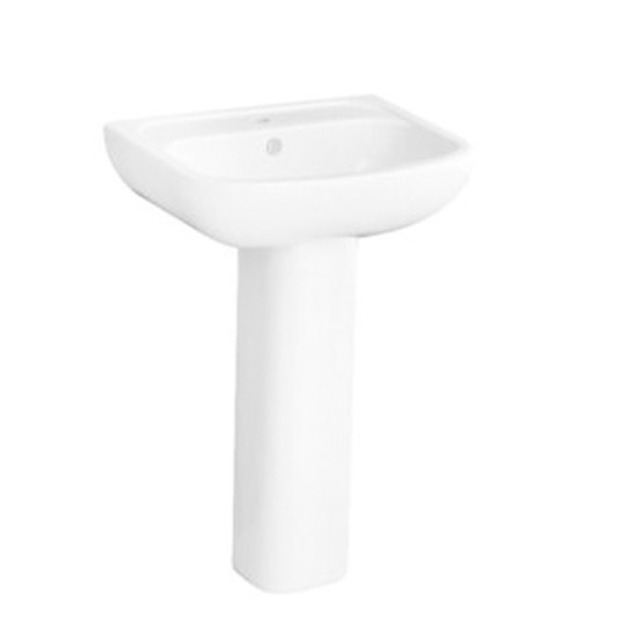 Chậu lavabo treo tường COTTO C0141/C4141 chân dài Brio