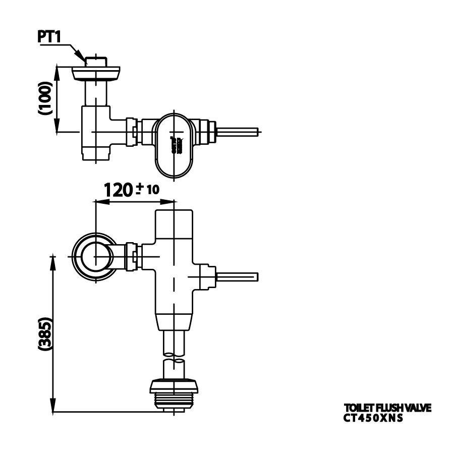 Van xả trực tiếp cho bàn cầu COTTO CT450XNS - 2
