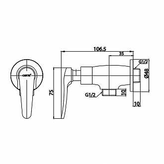 Củ sen tắm COTTO CT1251(HM) nước lạnh - 2