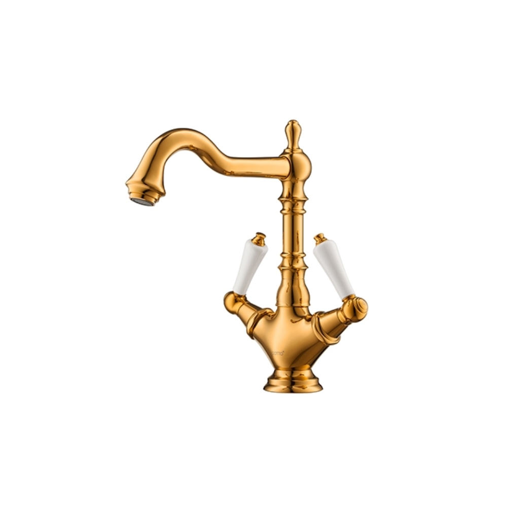 Vòi chậu lavabo COTTO CT2223C42 / CT2223C42#GR nóng lạnh thân cao Glamis