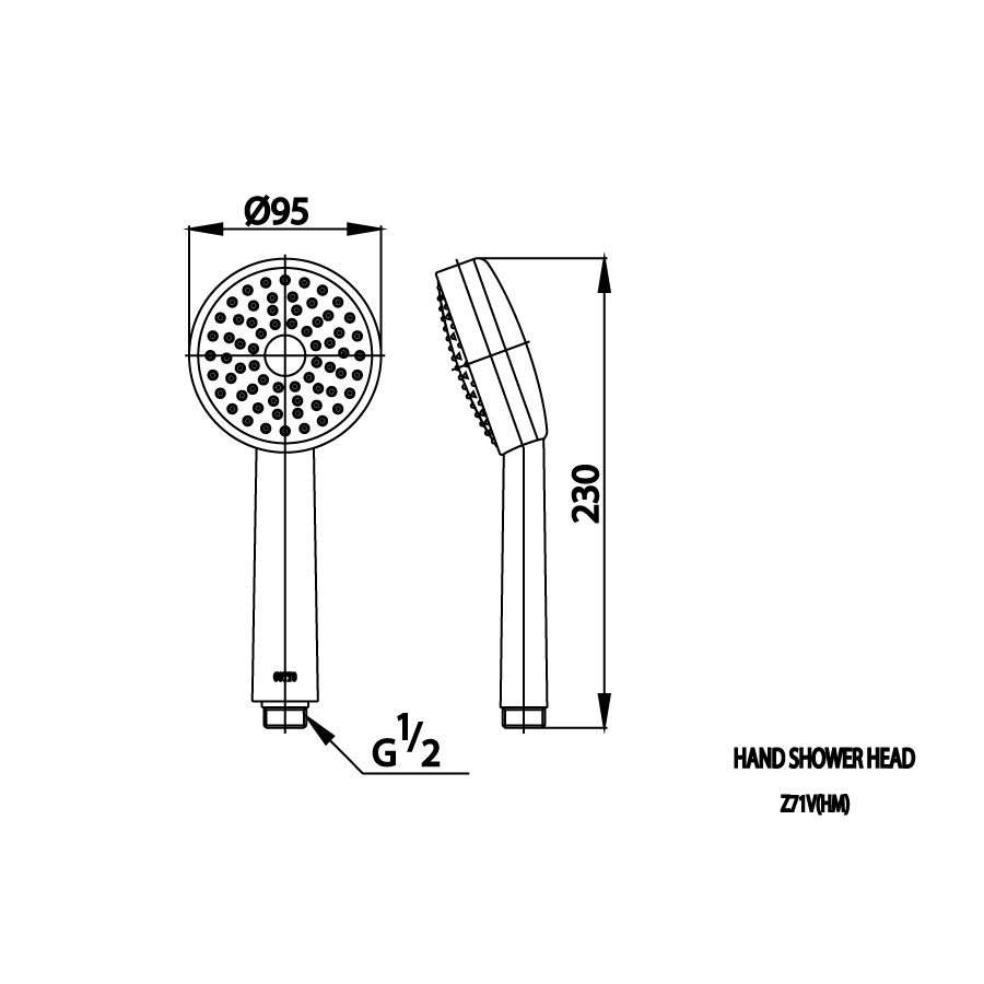 Tay sen tắm COTTO Z71V(HM) 1 chức năng - 2