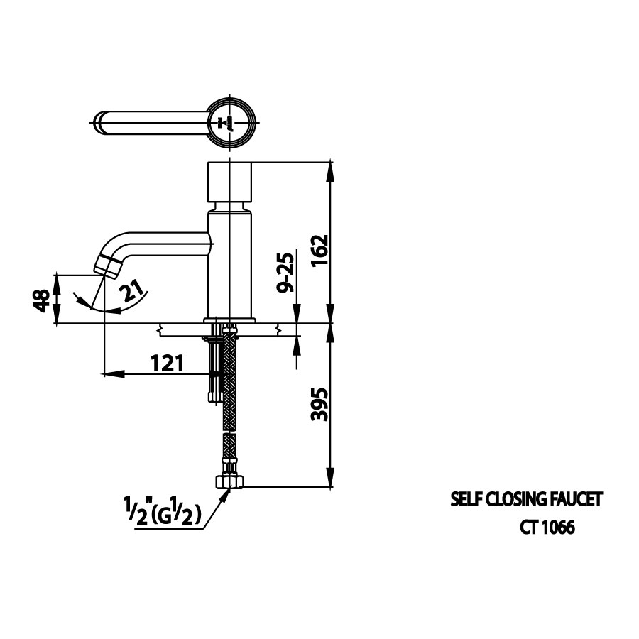 Vòi chậu lavabo COTTO CT1066 bán tự động lạnh Anthony - 2
