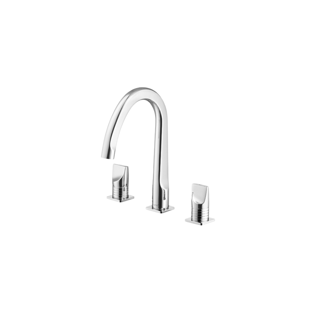 Vòi chậu lavabo COTTO CT2282C46 / BLGR / CG nóng lạnh 3 lỗ Crescent - 5