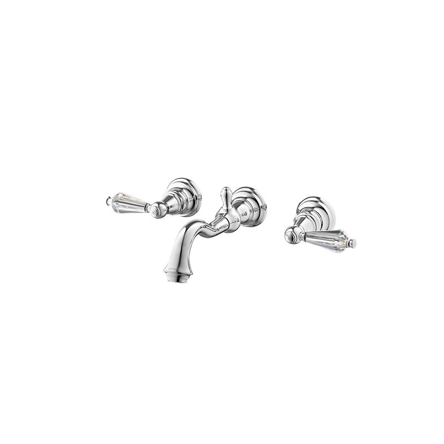 Vòi chậu lavabo COTTO CT2222C17ST nóng lạnh gắn tường Glamis