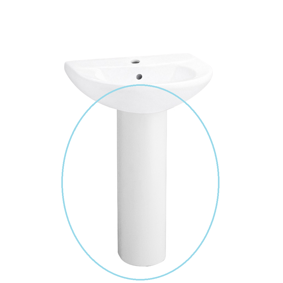 Chân chậu lavabo dài COTTO C411