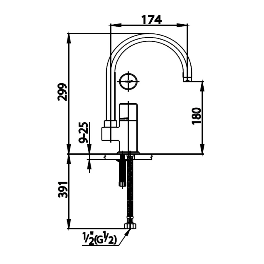Vòi bếp COTTO CT2064 nóng lạnh Medio - 2