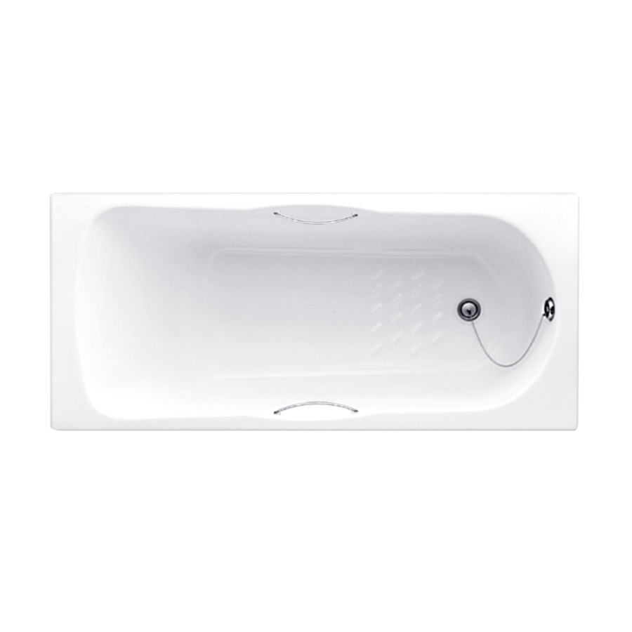 Bồn tắm COTTO BH225PP(H)WH xây bệ có tay vịn - 2