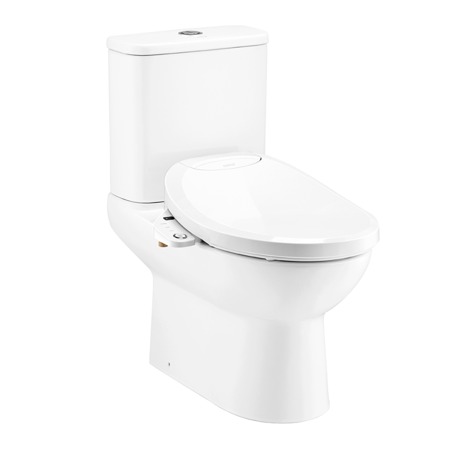 Bồn cầu 2 khối nắp điện tử COTTO C126207(CV7) Mood
