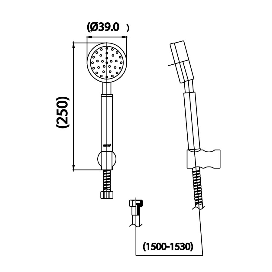Tay sen tắm COTTO ZH021#SA(HM) 1 chức năng