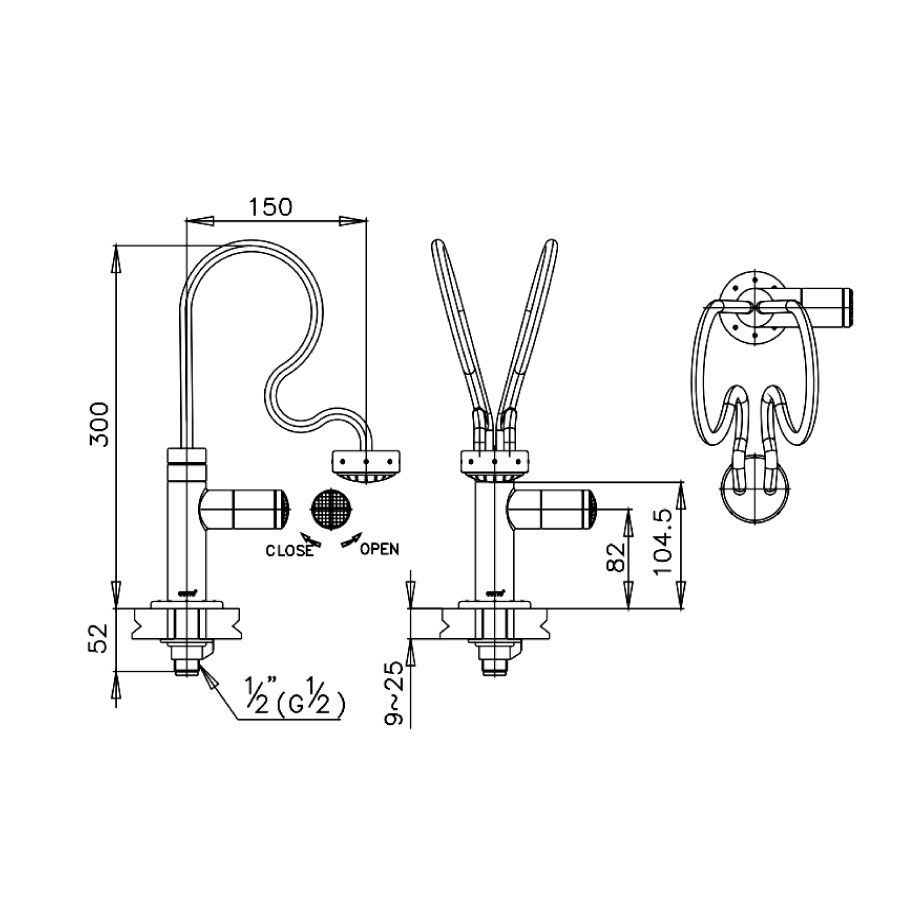 Vòi chậu lavabo COTTO CT139C25ST nước lạnh Himmapan - 2