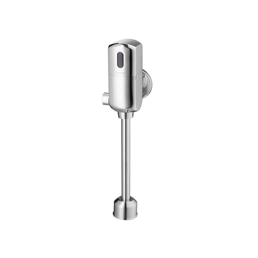 Van xả tiểu nam COTTO CT4803P cảm ứng dùng pin có nút xả cơ