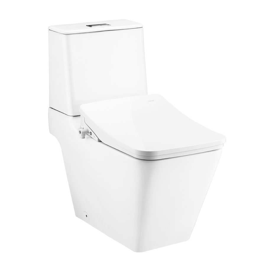 Bồn cầu 2 khối COTTO C12417(CV8)nắp rửa điện tử C9208 Simply Modish