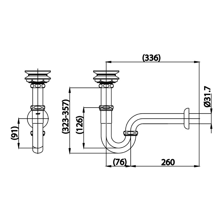 Ống thải lavabo dịch vụ COTTO CT6801