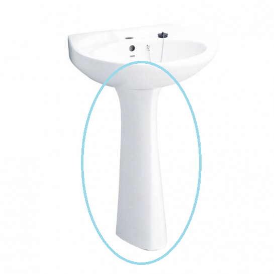 Chân chậu lavabo dài COTTO C412