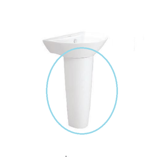 Chân chậu lavabo dài COTTO C4119
