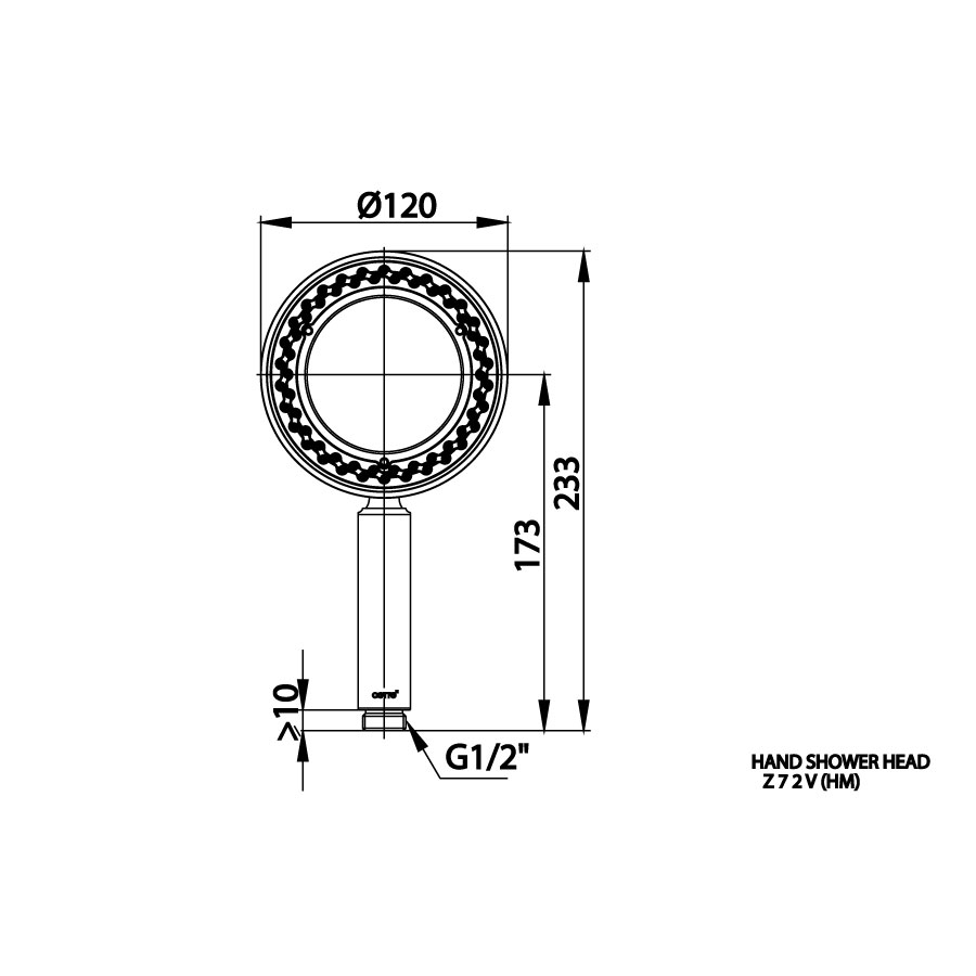 Tay sen tắm COTTO Z72V(HM) 1 chức năng - 2