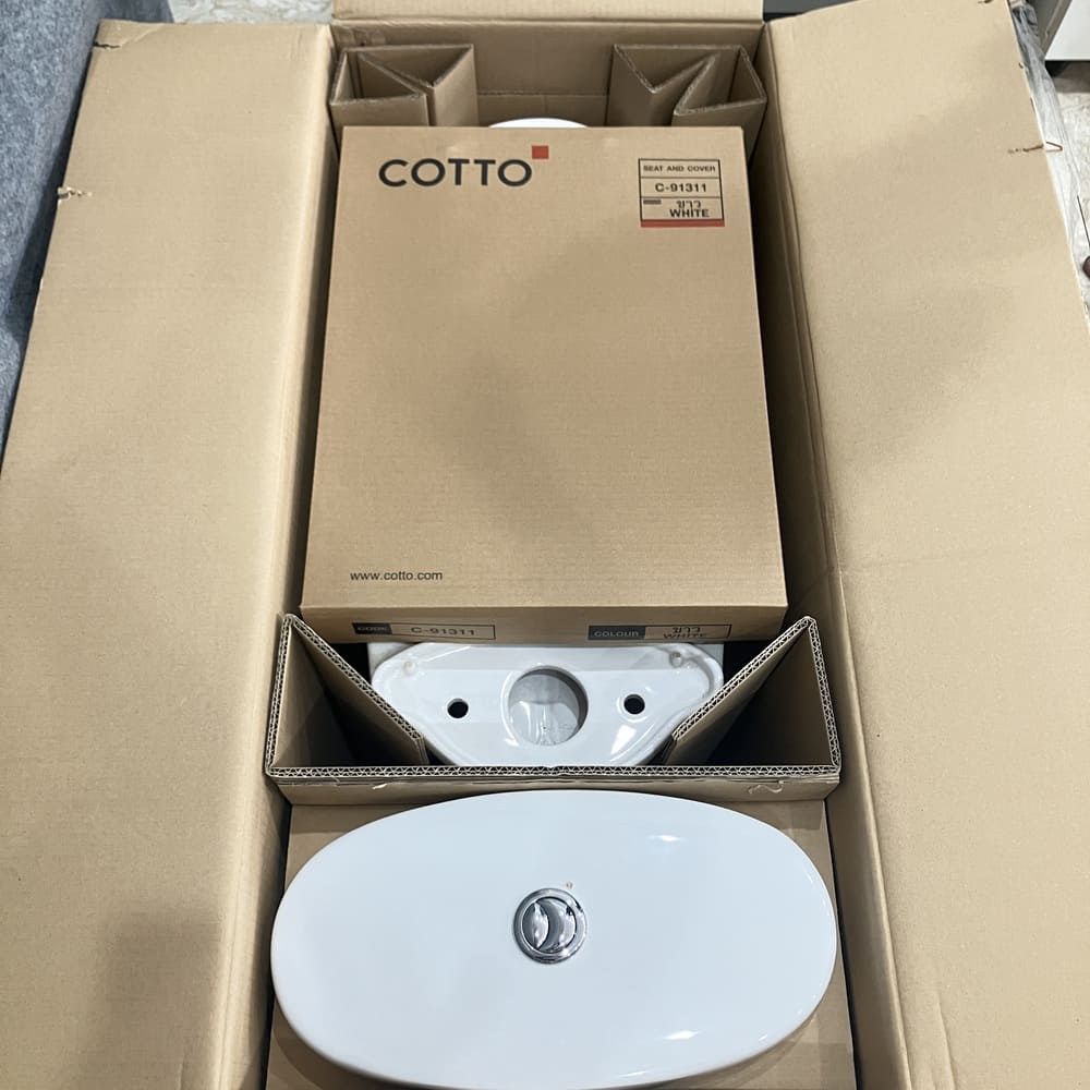 Bồn cầu 2 khối COTTO C1389 nắp êm dòng Timon - 8