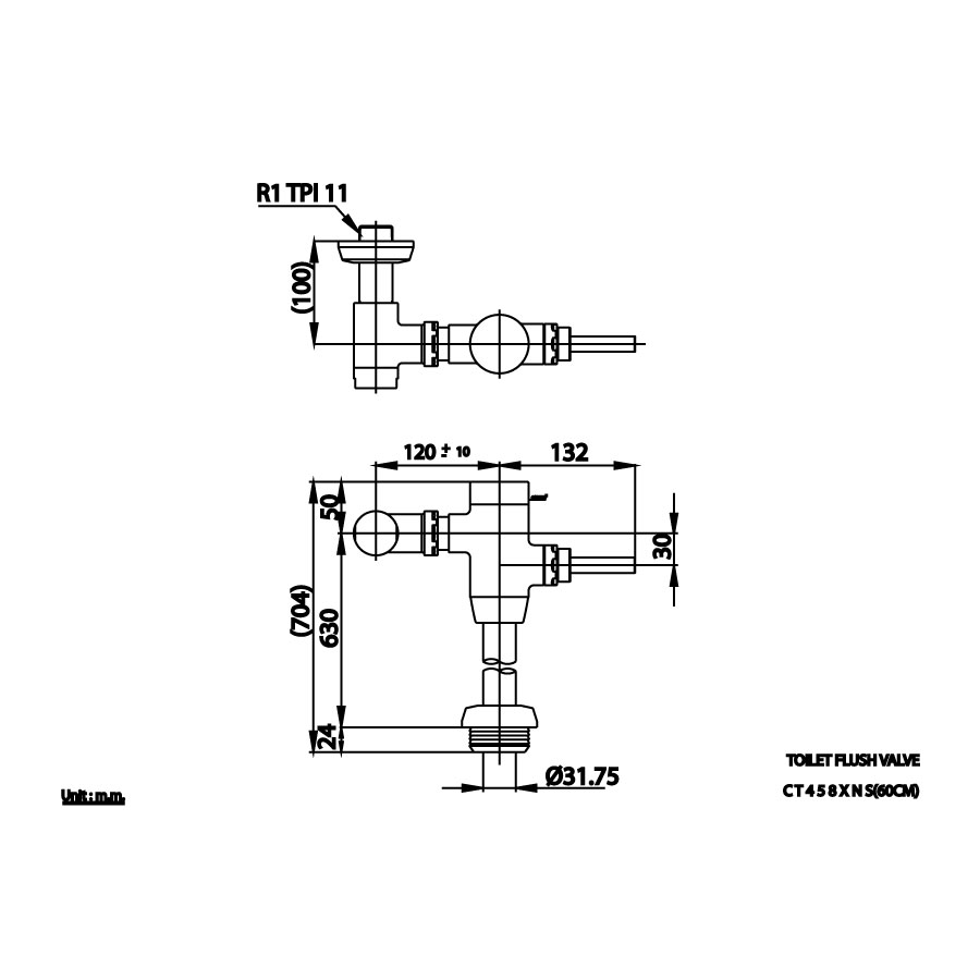 Van xả trực tiếp cho bàn cầu COTTO CT458XNS - 4