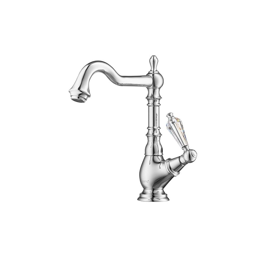 Vòi chậu lavabo COTTO CT1201C17ST nước lạnh thân cao Glamis