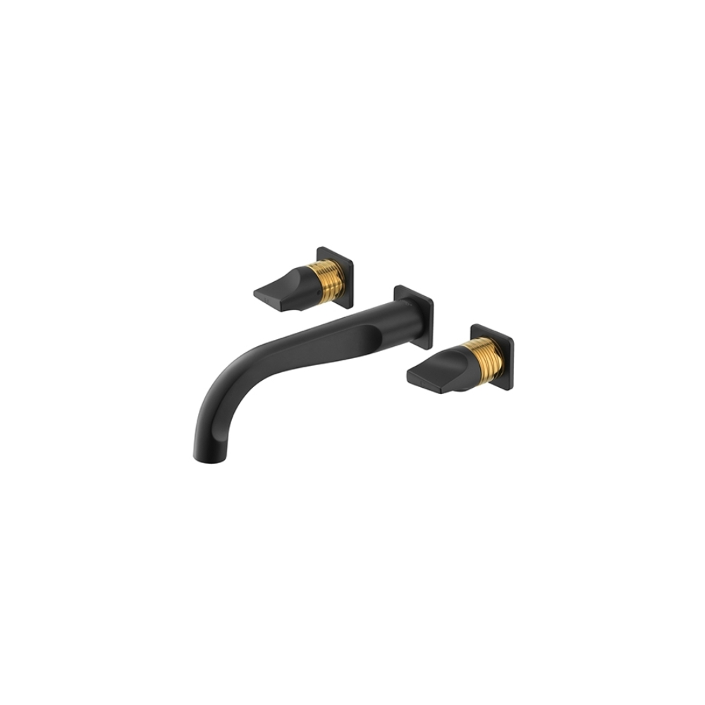 Vòi chậu lavabo COTTO CT2283C46 / BLGR / CG nóng lạnh gắn tường Crescent