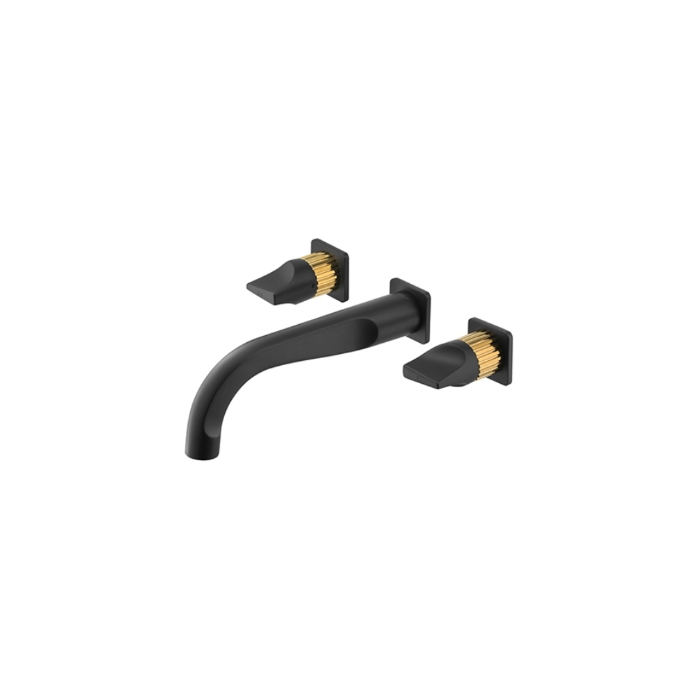 Vòi chậu lavabo COTTO CT2283C44 / BLGR / CG nóng lạnh gắn tường Crescent - 4