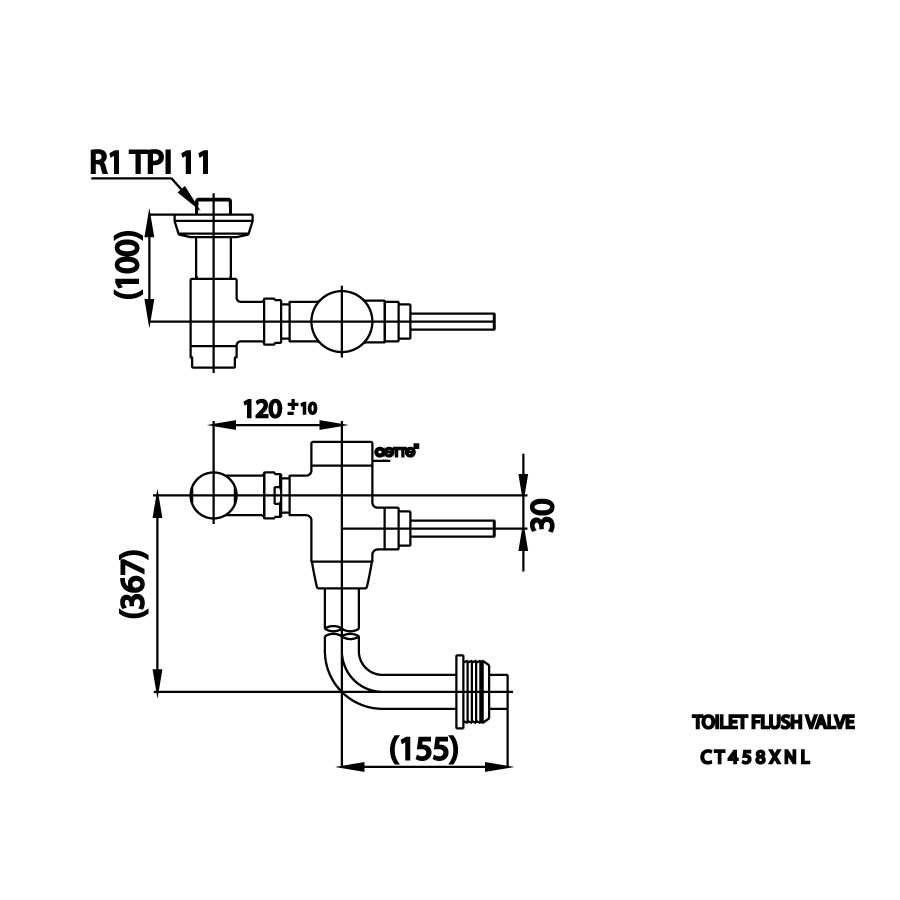 Van xả trực tiếp cho bàn cầu COTTO CT458XNL