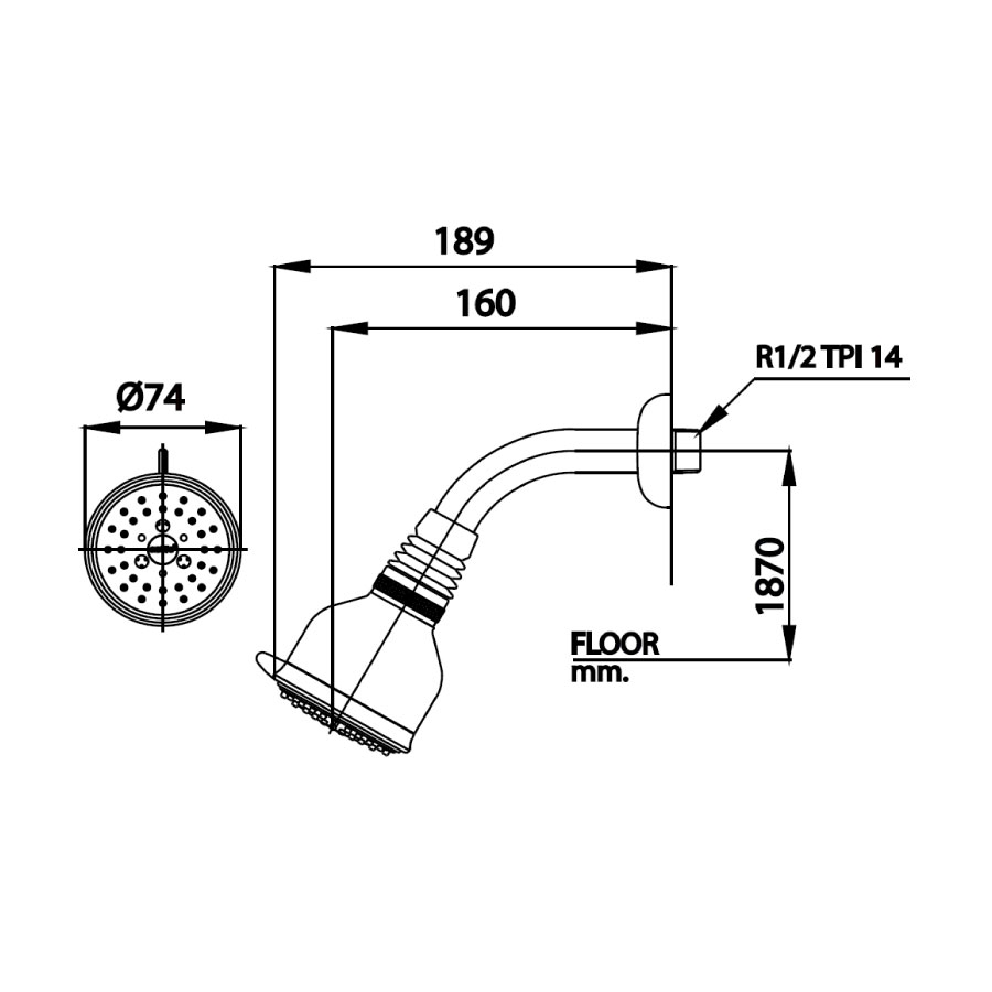 Bát sen COTTO Z22(HM) gắn tường 2 chức năng - 2