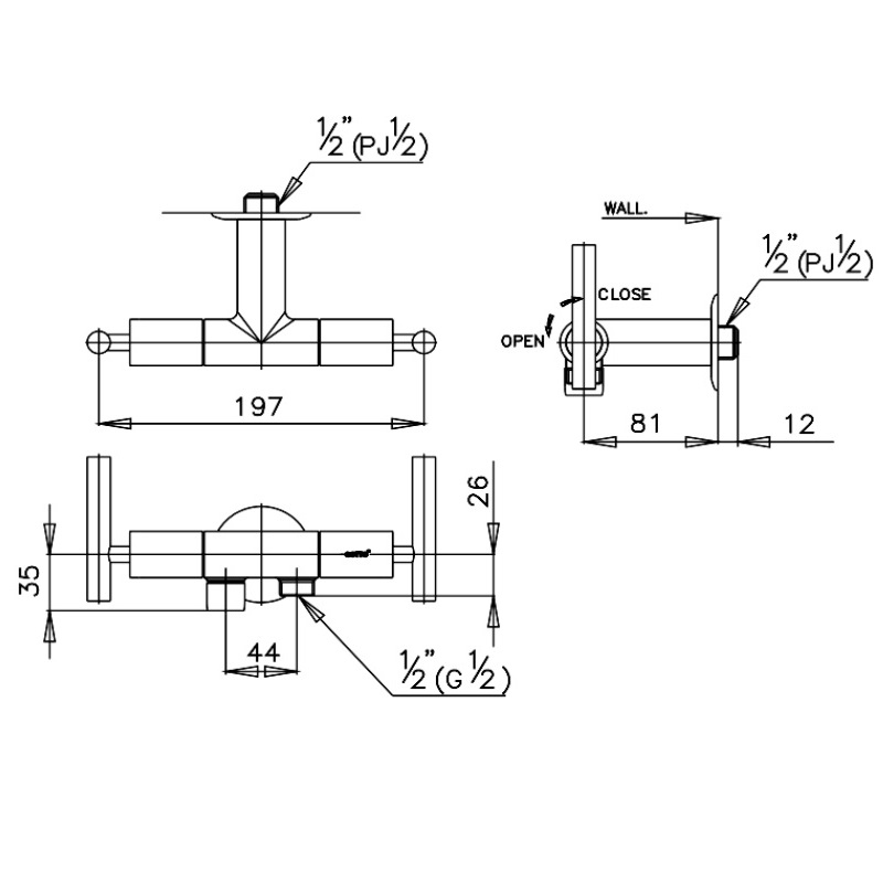 Củ sen tắm lạnh COTTO CT172C20(HM)