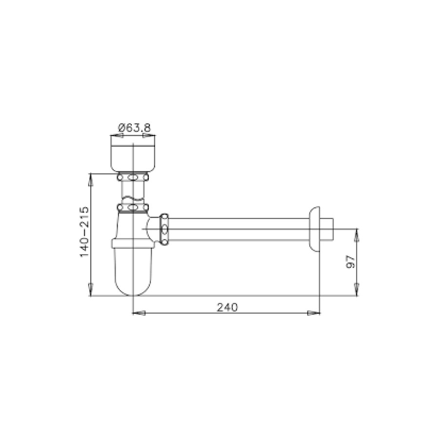 Ống thải chữ U COTTO CT681