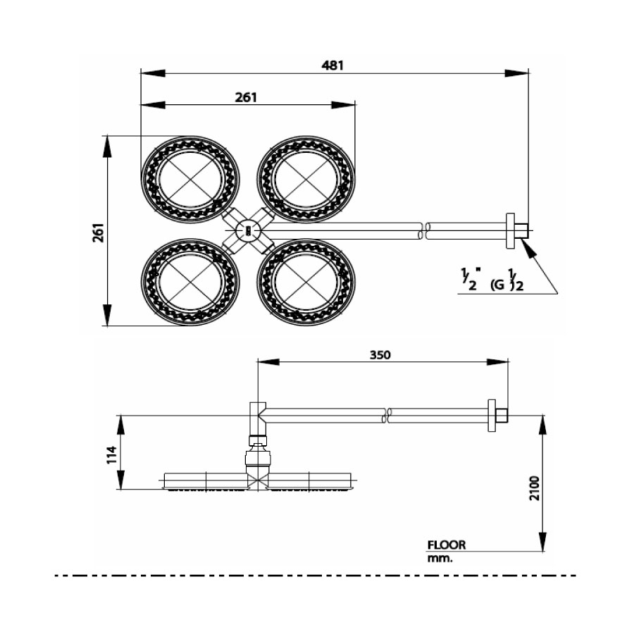 Bát sen COTTO Z74C gắn tường 1 chức năng - 2