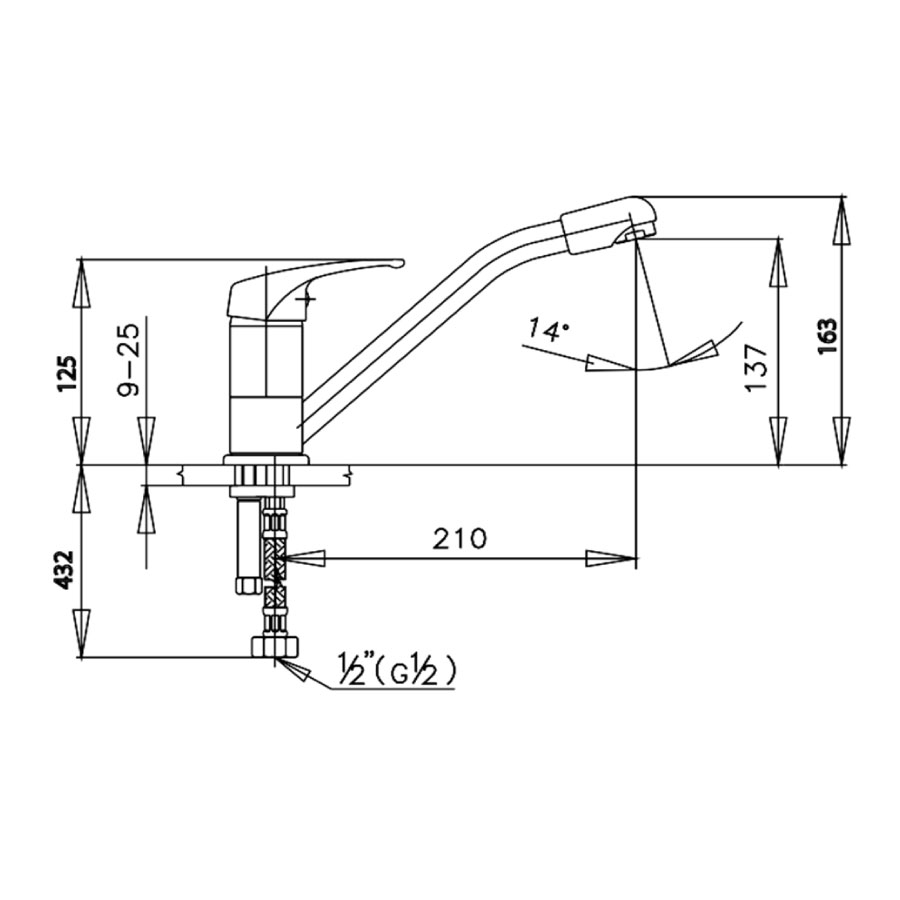 Vòi bếp COTTO CT288D nóng lạnh Arona - 2