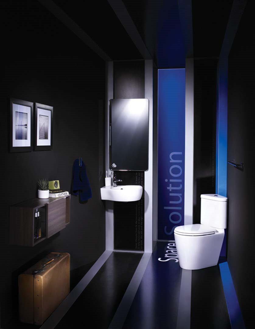 Bồn cầu 2 khối COTTO C17017 nắp êm dòng Space Solution