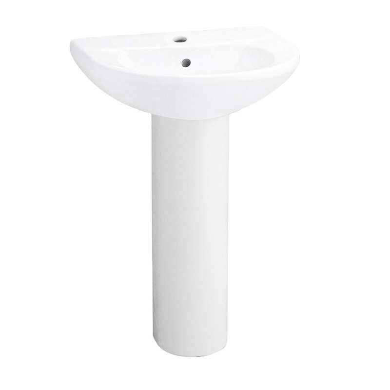 Chậu lavabo treo tường COTTO C014/C411 chân dài Wedy