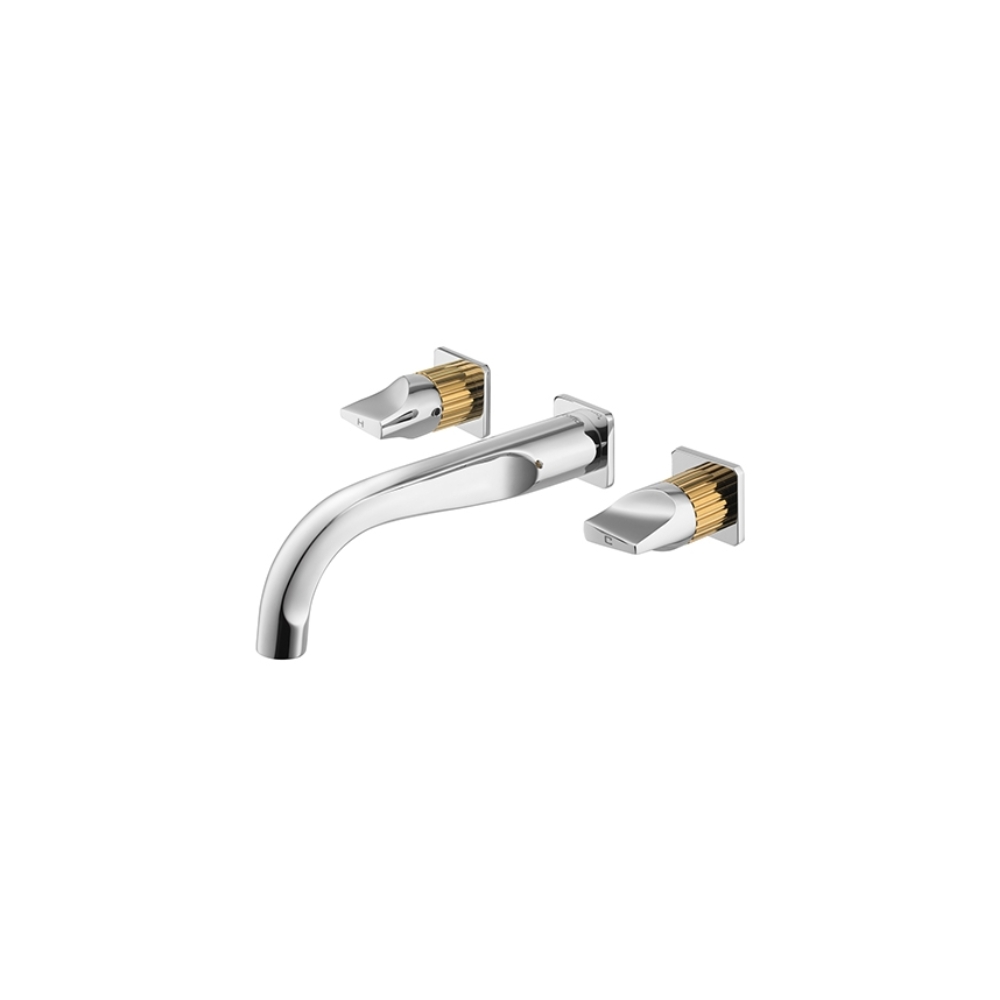 Vòi chậu lavabo COTTO CT2283C44 / BLGR / CG nóng lạnh gắn tường Crescent - 3