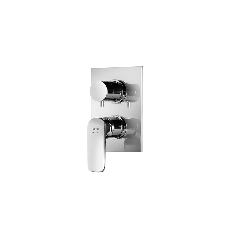 Van điều chỉnh âm tường COTTO CT2243A nhiệt độ nóng lạnh kèm van chuyển hướng 2 đường nước Scirocco
