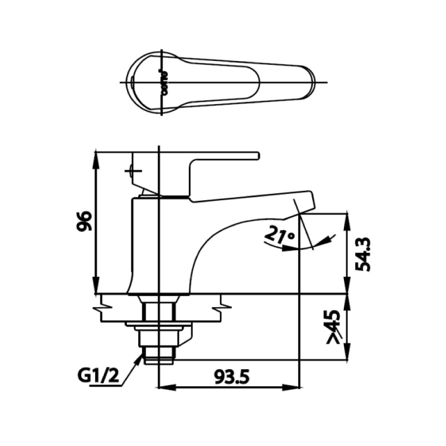 Vòi chậu lavabo COTTO CT1203A lạnh