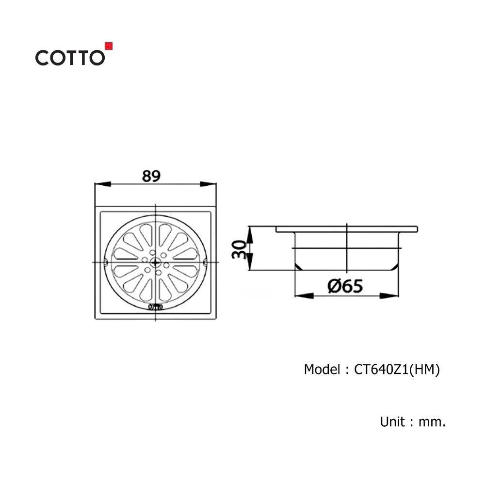 Phễu thoát sàn chống hôi COTTO CT640Z1(HM) - 2