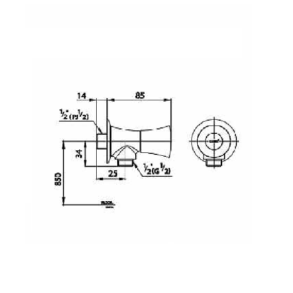 Củ sen tắm lạnh COTTO CT1092C26(HM)