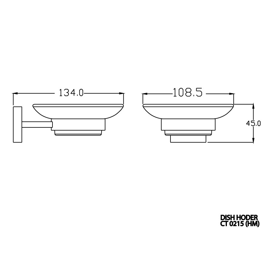 Lô xà bông COTTO CT0215(HM) Cube kèm theo khay thủy tinh - 2