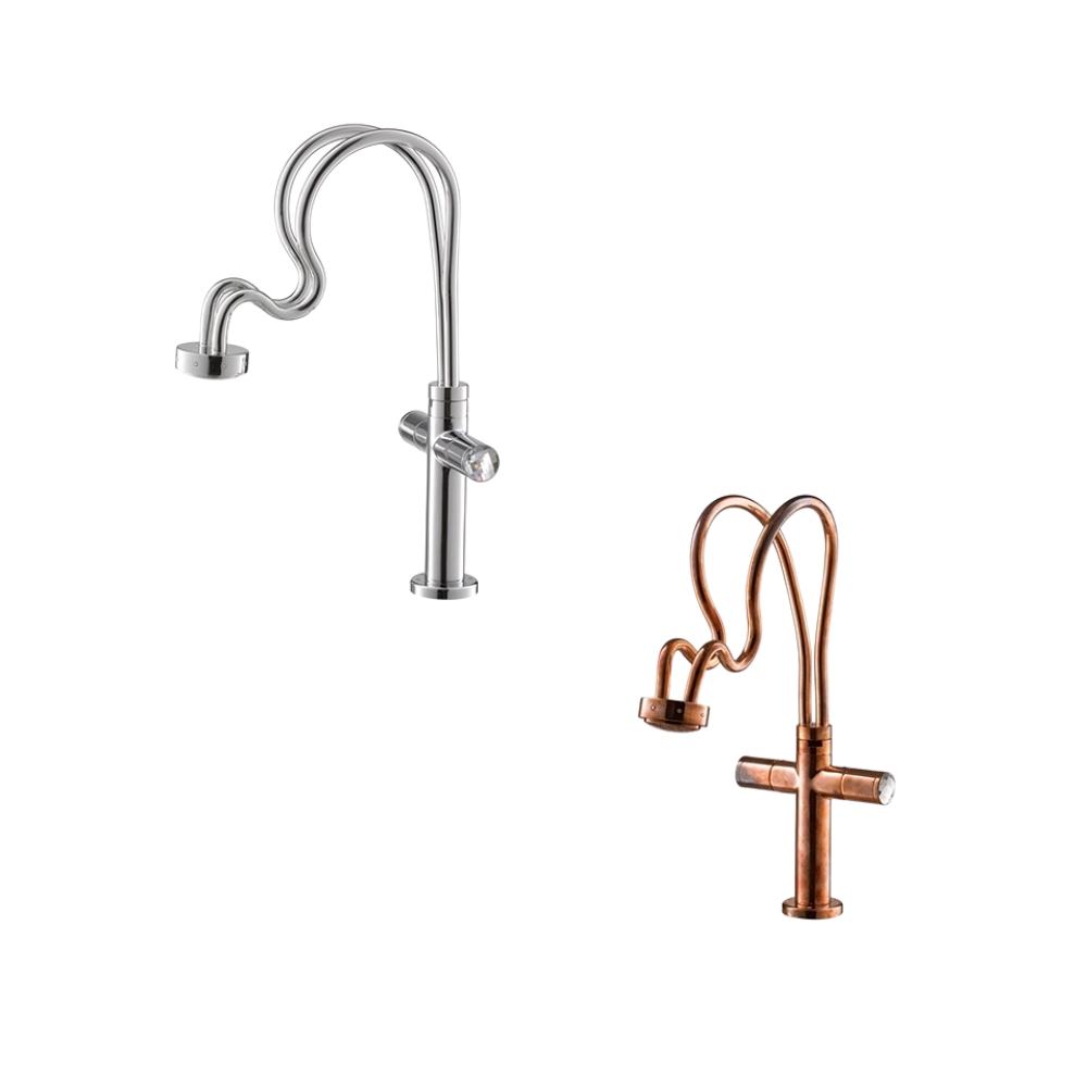 Vòi chậu lavabo COTTO CT2088C25ST / CT2088C25ST#CUO nóng lạnh thân cao Himmapan - 2