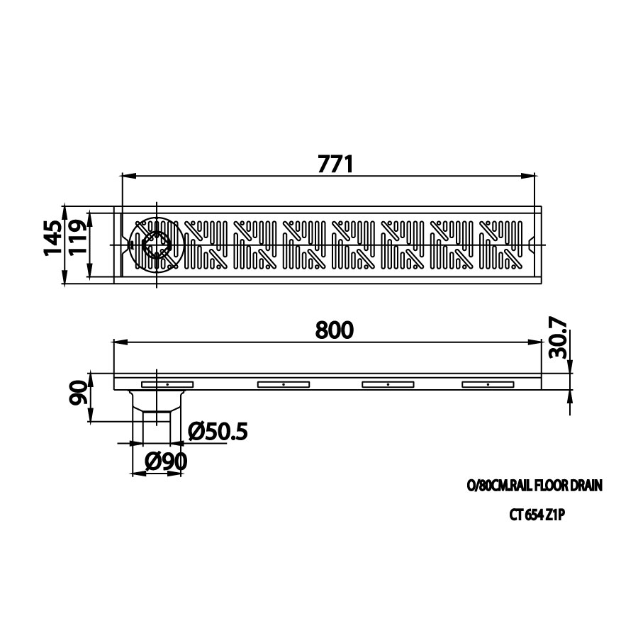 Ga thoát sàn COTTO CT654Z1P nhà tắm