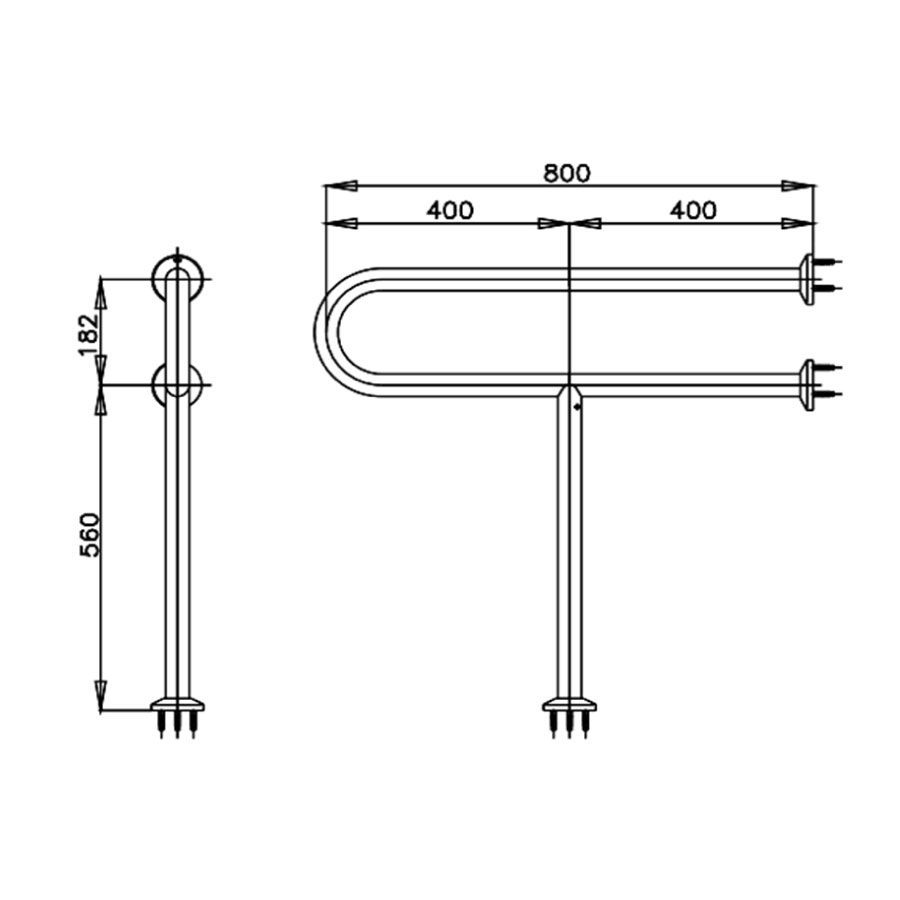 Thanh tay vịn COTTO CT795 Handrail hình chữ T