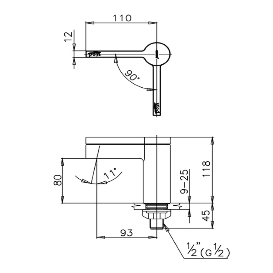 Vòi chậu lavabo COTTO CT1052 lạnh Eco