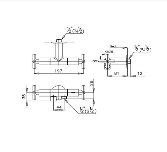 Củ sen tắm lạnh COTTO CT172C16(HM)