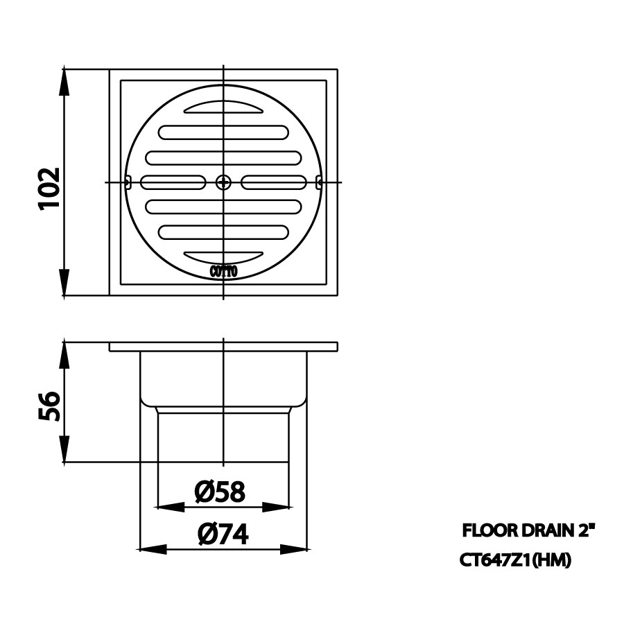 Ga thoát sàn COTTO CT647Z1(HM) chống hôi - 2