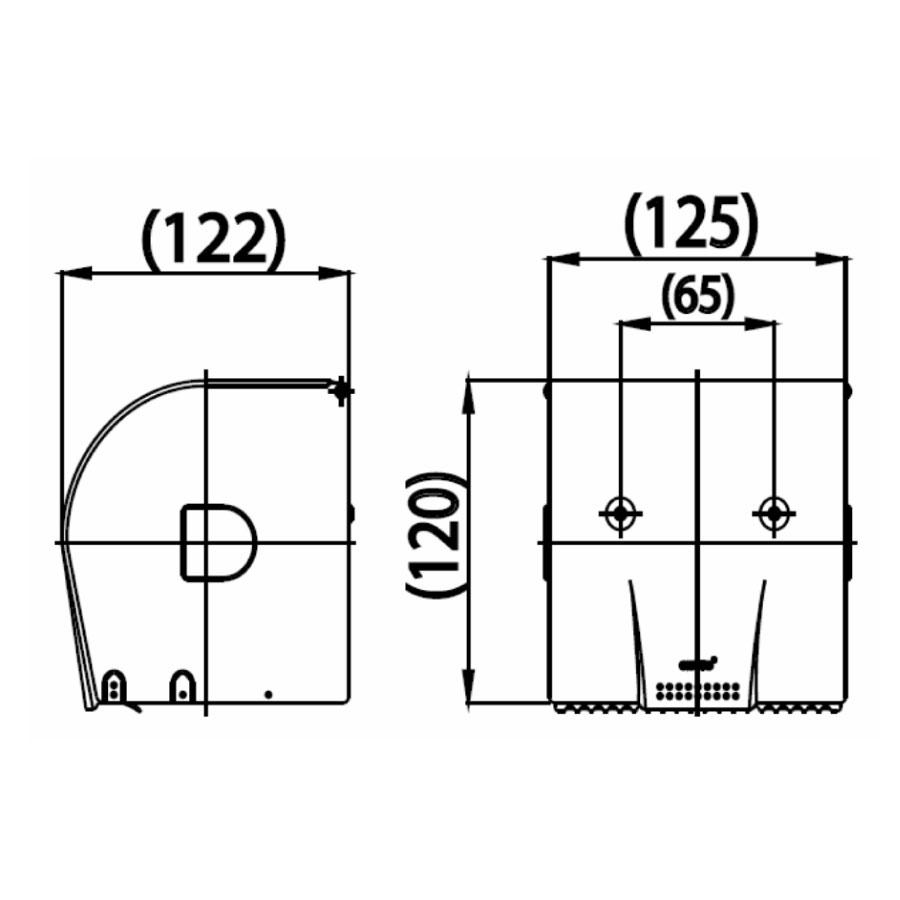 Lô giấy vệ sinh COTTO CT0142 nắp đậy Square