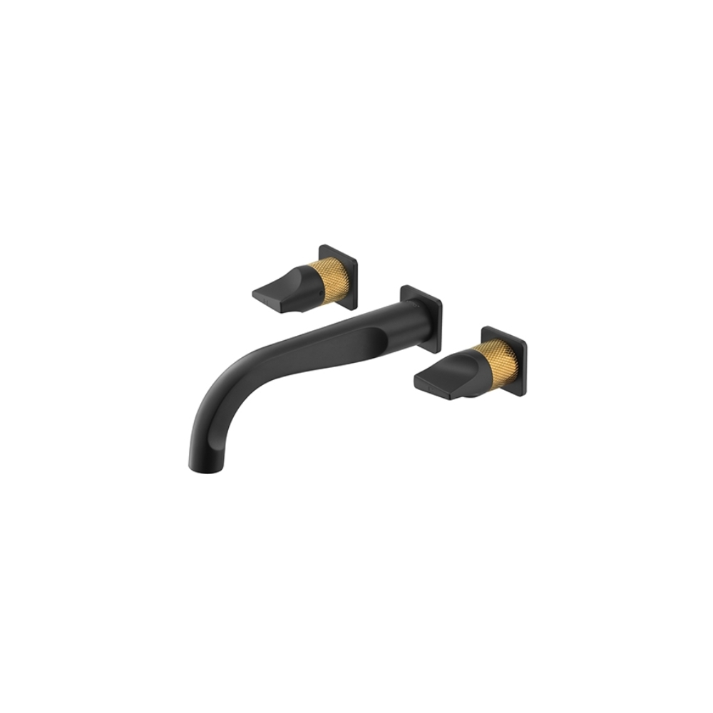 Vòi chậu lavabo COTTO CT2283C45 / BLGR / CG nóng lạnh gắn tường Crescent
