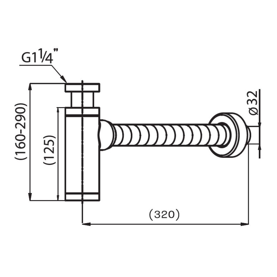 Ống thải chữ P COTTO CT6814AX