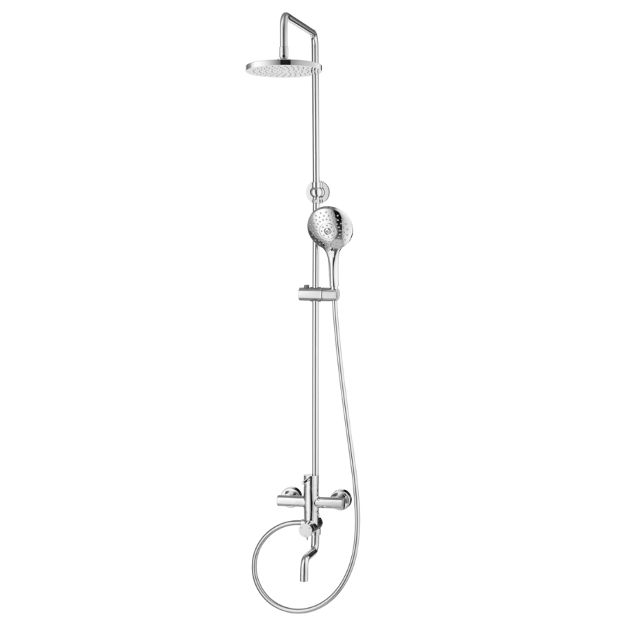 Bộ sen cây COTTO CT5101W nóng lạnh bát tròn có vòi xả xô