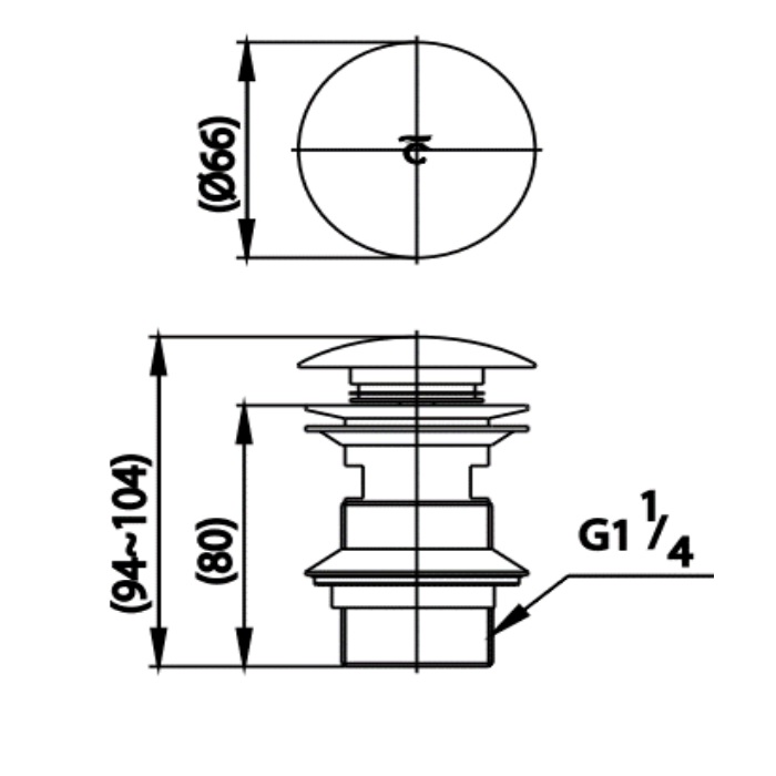 Bộ xả nhấn COTTO CPF665
